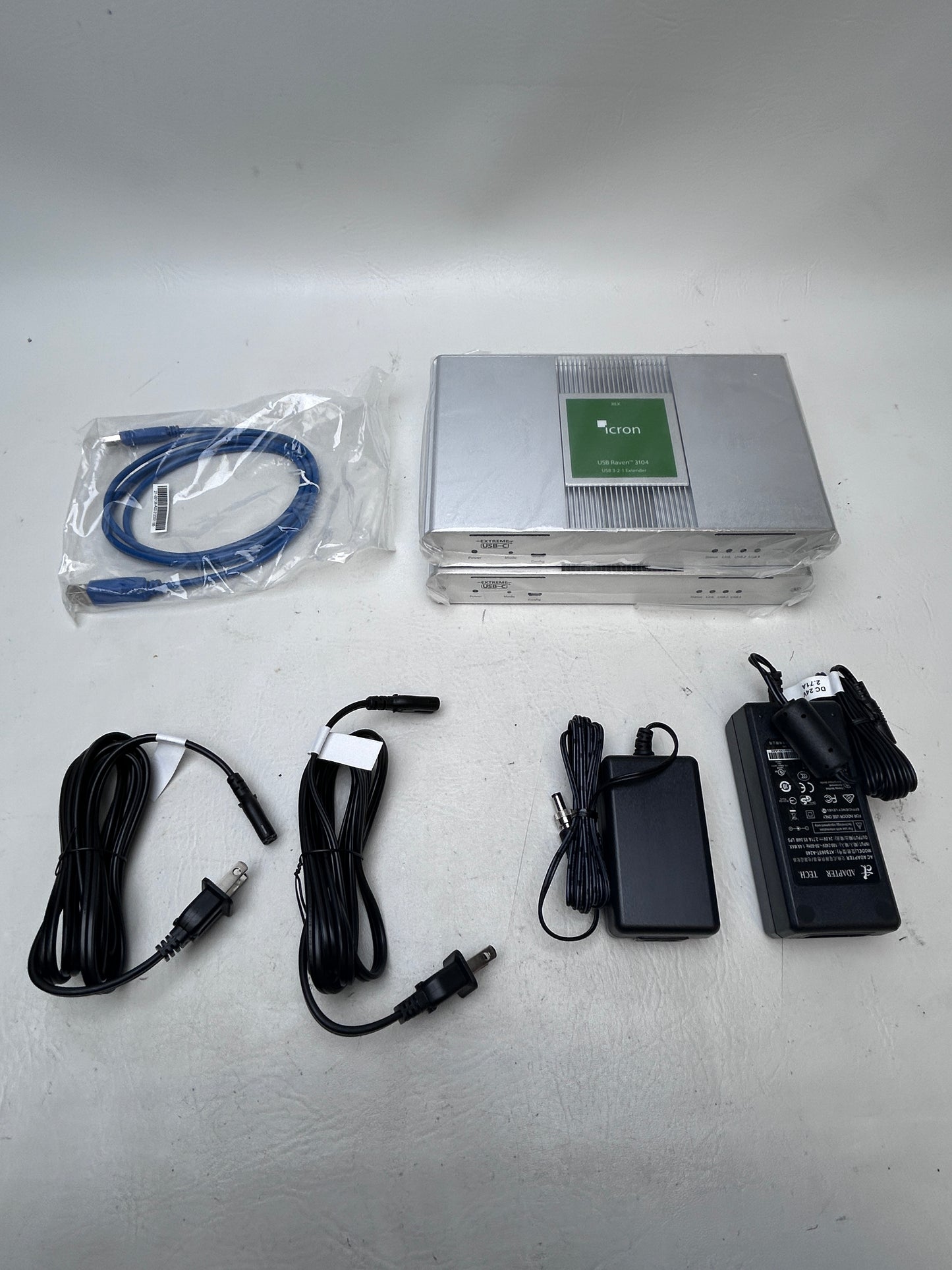 New Icron Raven USB 3-2-1 4-Port USB 3.1 Over Cat6-7 Extender System -ICR3104