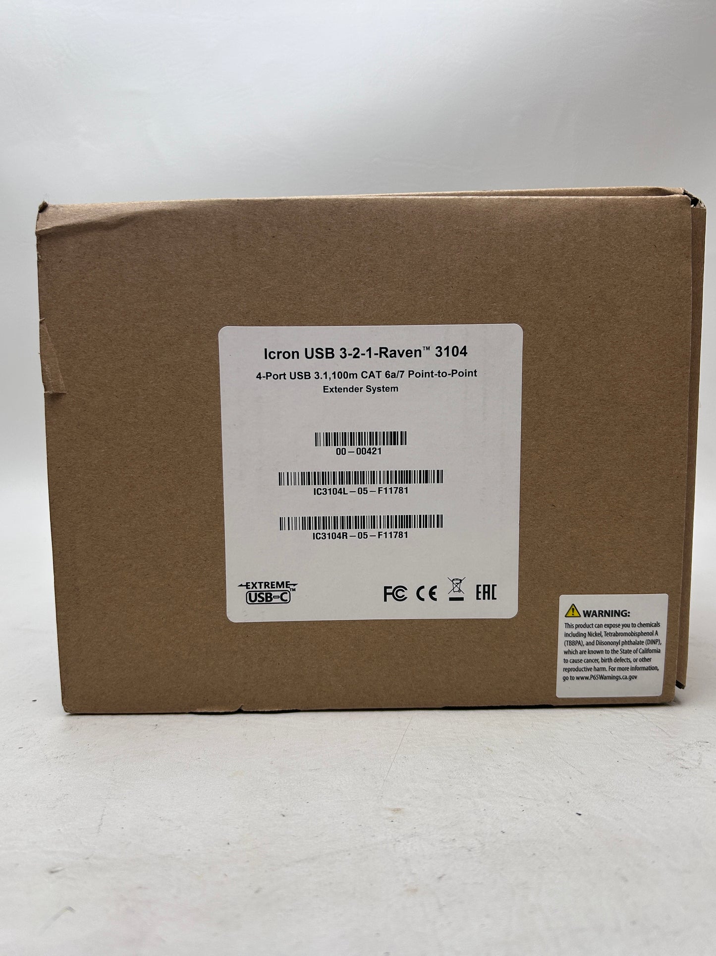 New Icron Raven USB 3-2-1 4-Port USB 3.1 Over Cat6-7 Extender System -ICR3104