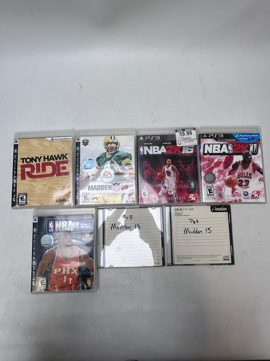 Lot of 7 Games Sony PlayStation 3 PS3
