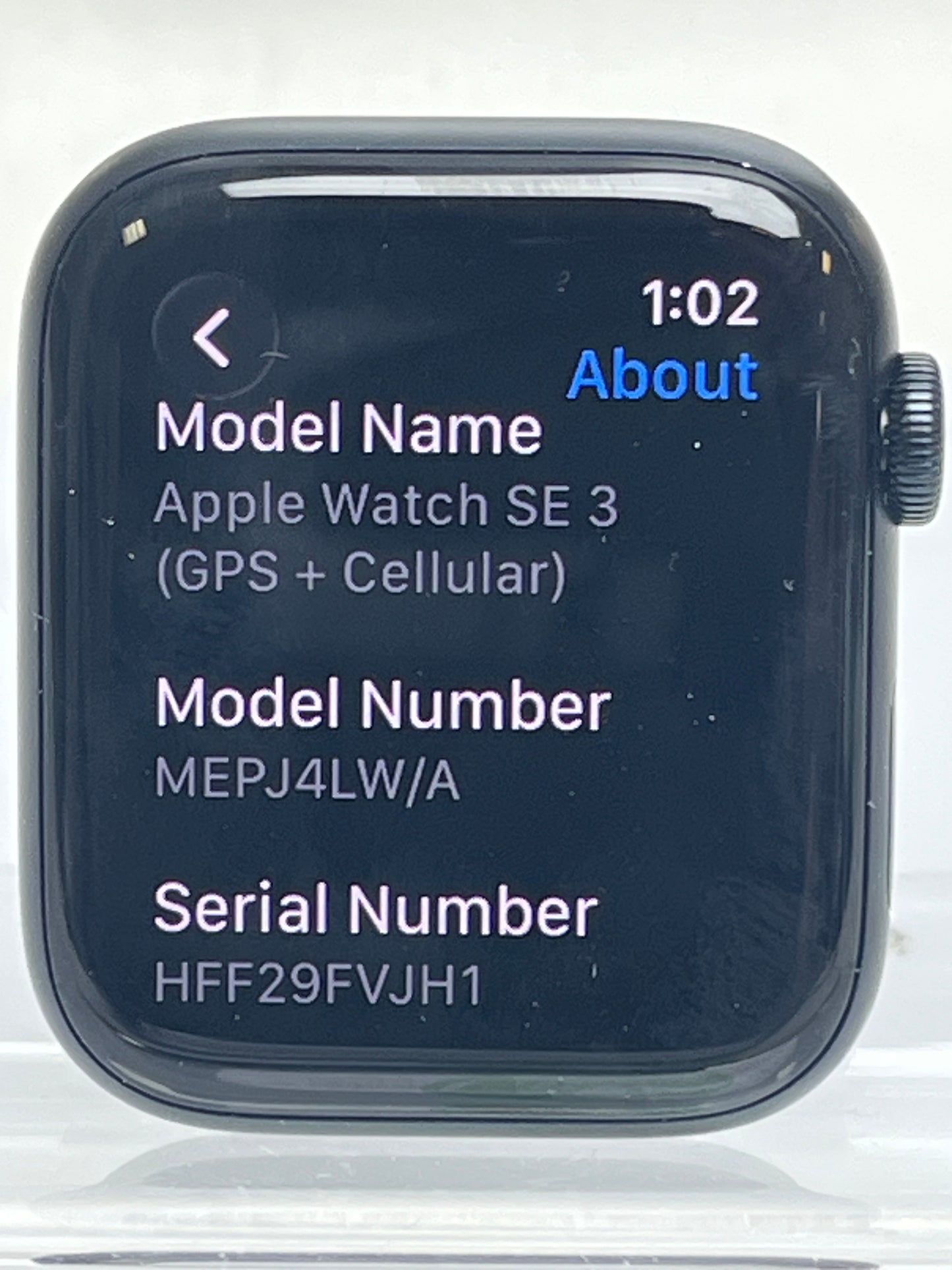 Unlocked Apple Watch SE 3 44MM Midnight Aluminum Black Sport Band MEPJ4W/A