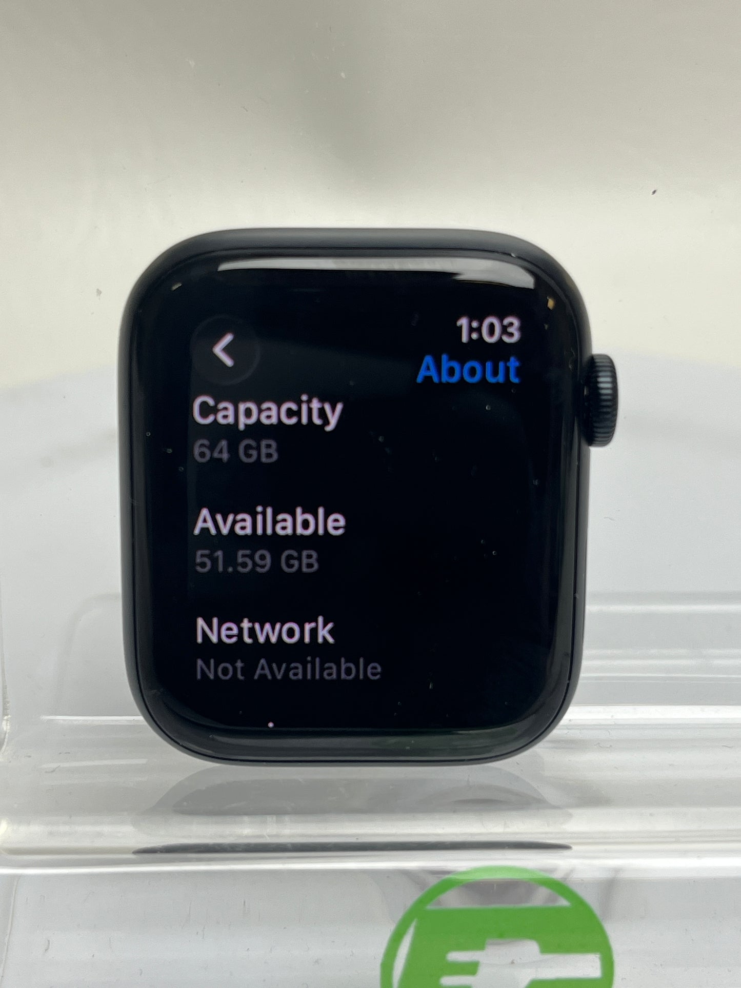 Unlocked Apple Watch SE 3 44MM Midnight Aluminum Black Sport Band MEPJ4W/A