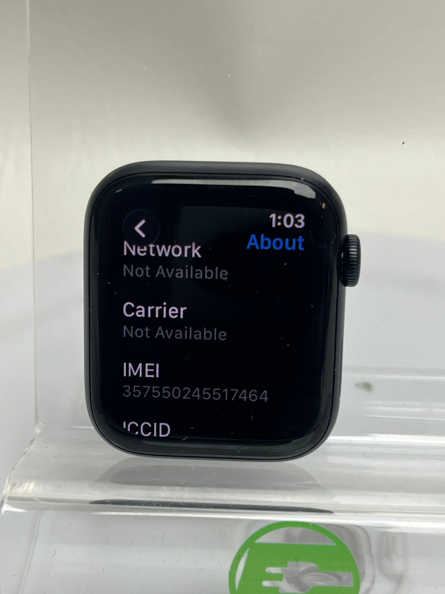 Unlocked Apple Watch SE 3 44MM Midnight Aluminum Black Sport Band MEPJ4W/A