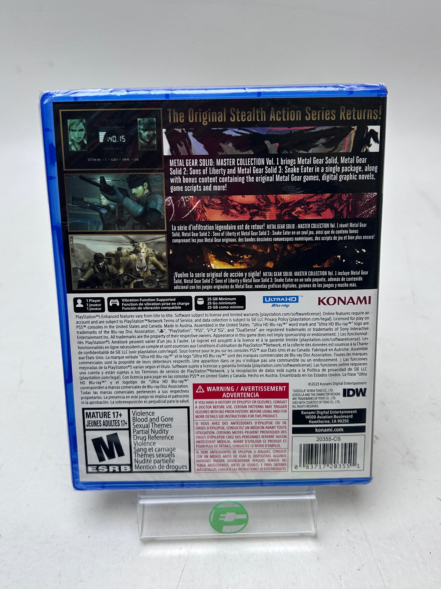 New Metal Gear Solid: Master Collection Vol. 1 (Sony PlayStation 5 PS5, 2023)