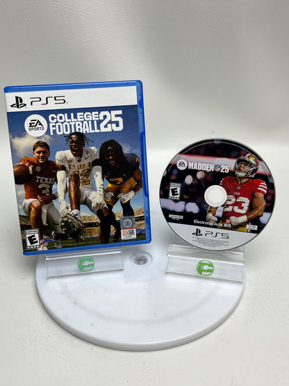 Lot of 2 Games Sony PlayStation 5 PS5 EA Sports College Football 25 & Madden NFL 25