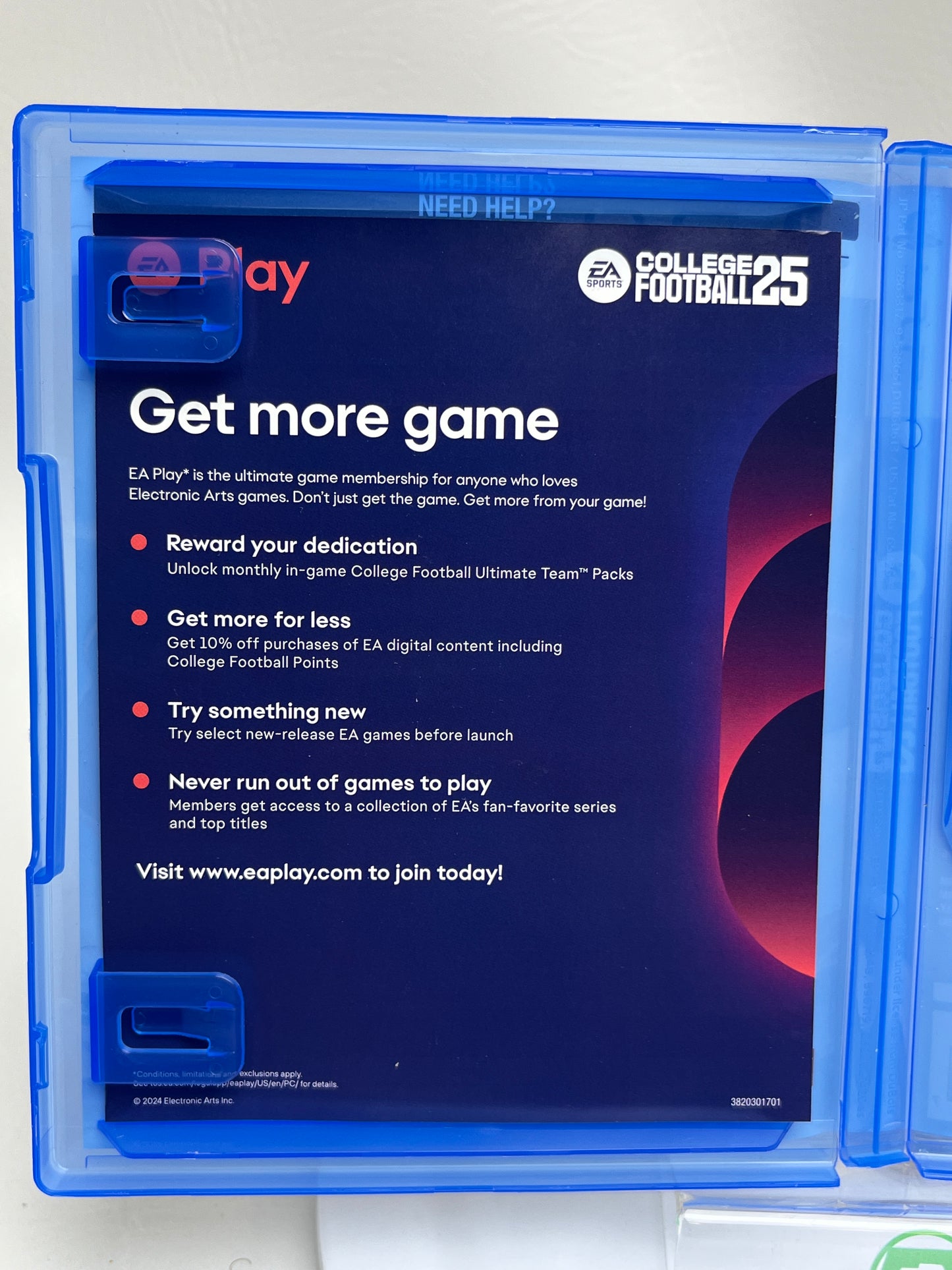 Lot of 2 Games Sony PlayStation 5 PS5 EA Sports College Football 25 & Madden NFL 25