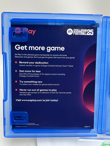 Lot of 2 Games Sony PlayStation 5 PS5 EA Sports College Football 25 & Madden NFL 25