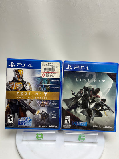 Lot of 2 Games Sony PlayStation 4 PS4 Games Destiny The Collection & Destiny 2