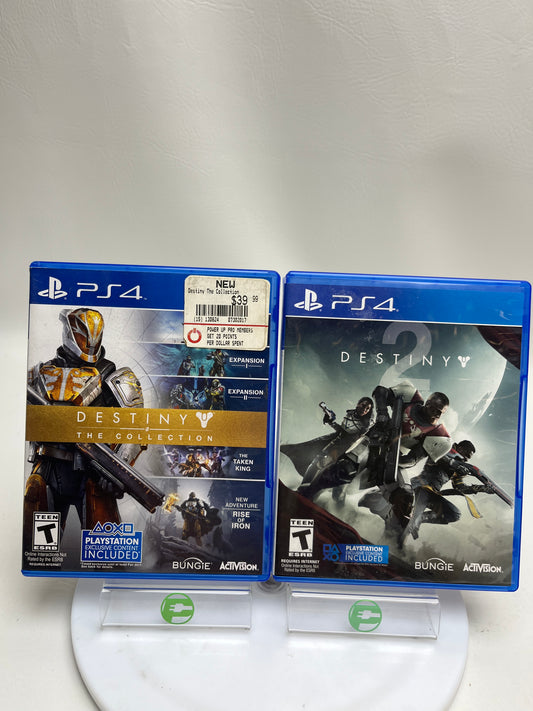 Lot of 2 Games Sony PlayStation 4 PS4 Games Destiny The Collection & Destiny 2