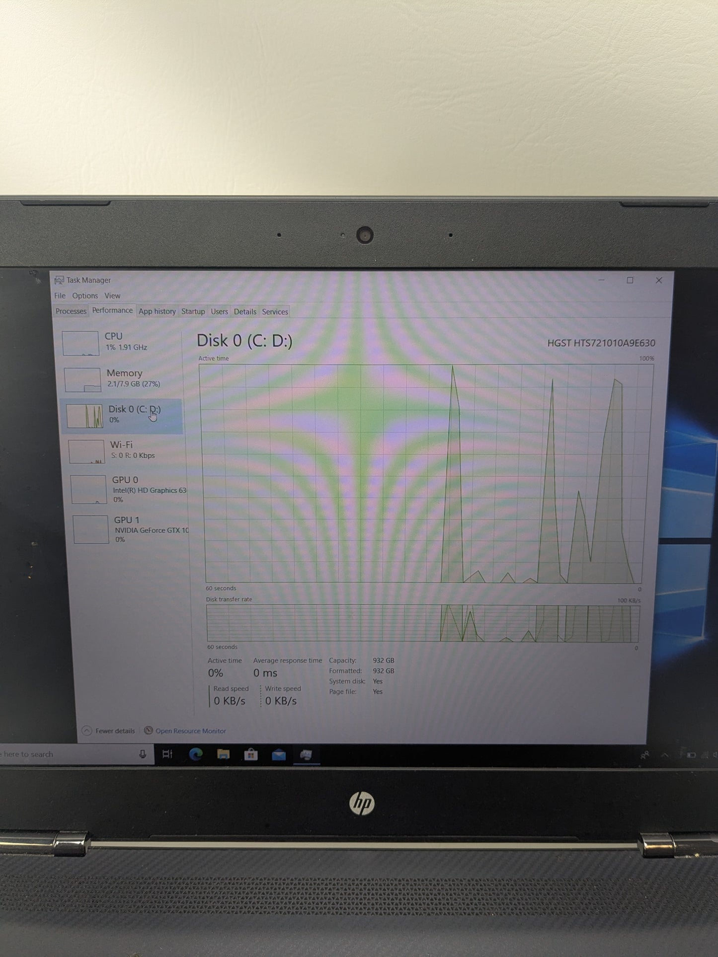 HP Omen QEOIGAAG 15.6" i7-7700HQ 2.8GHz 8GB RAM 1TB SSD GeForce GTX 1050