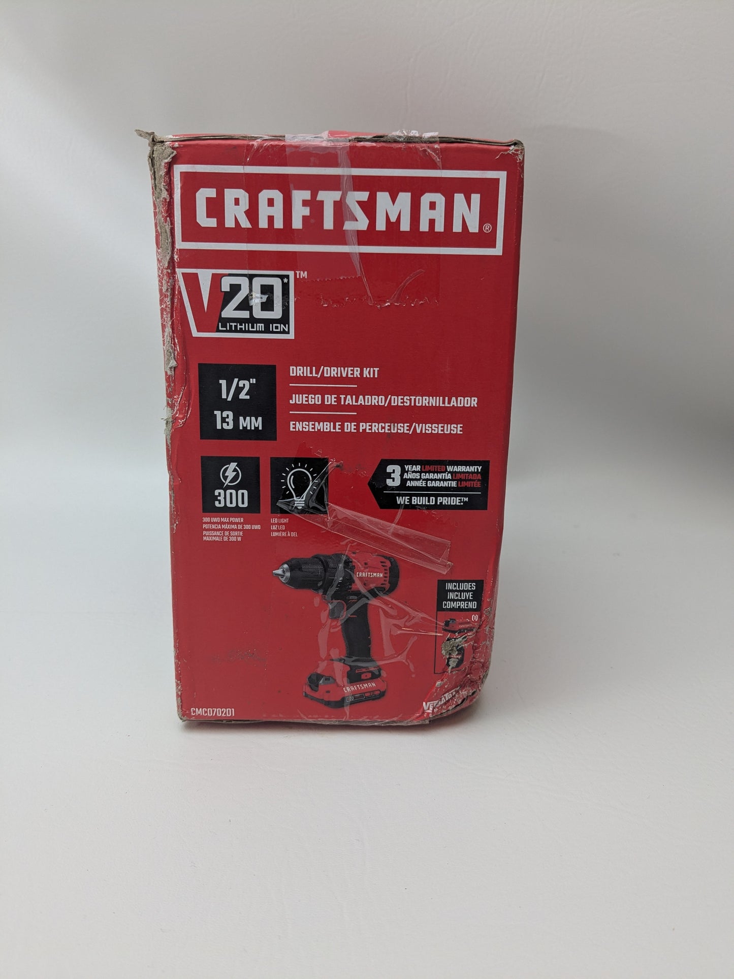 New Craftsman 20V MAX 1/2 Inch Drill Driver Kit CMCD702D1