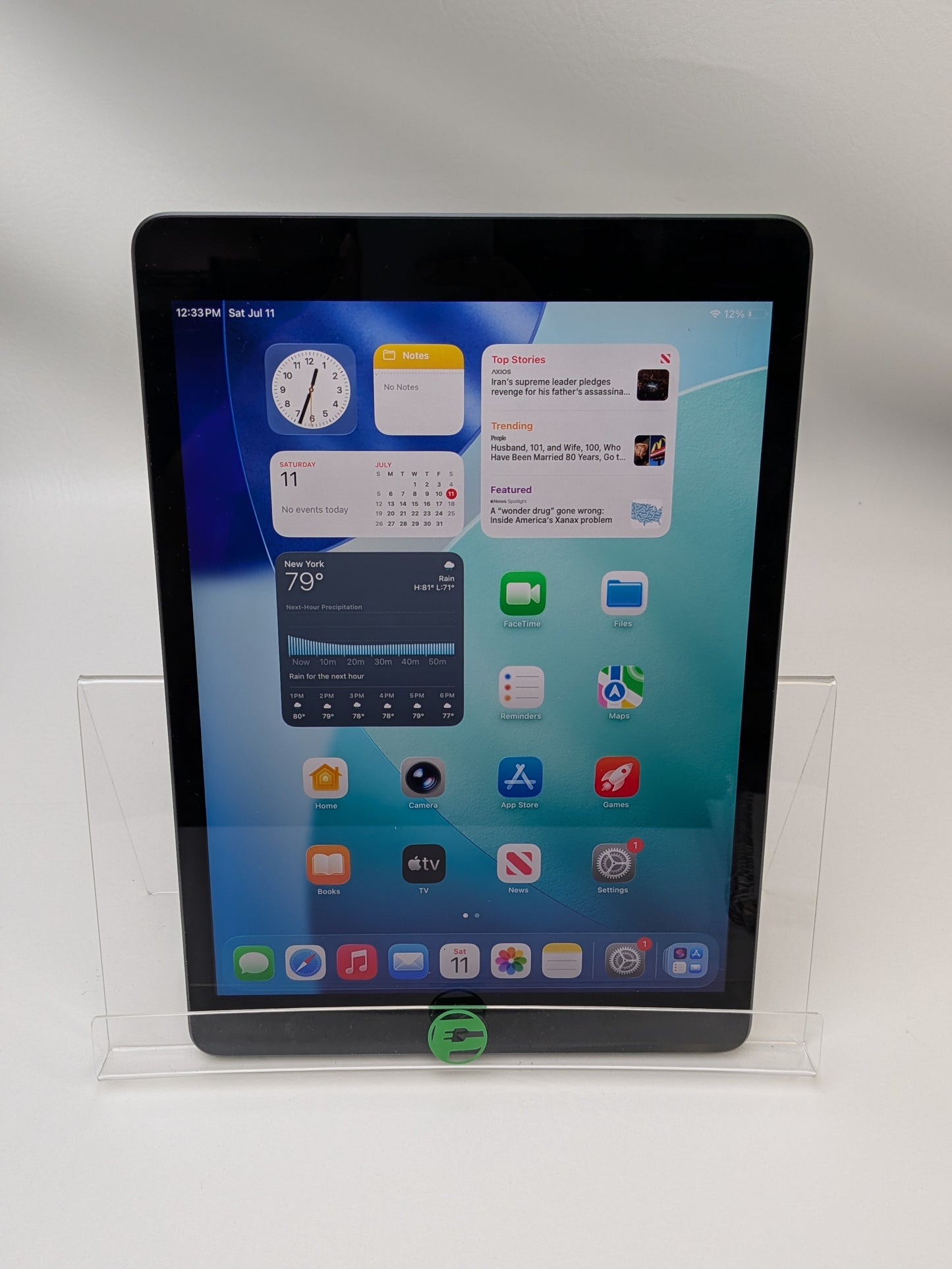 WiFi Only Apple iPad 9th Gen 64GB Space Gray MK2K3LL/A