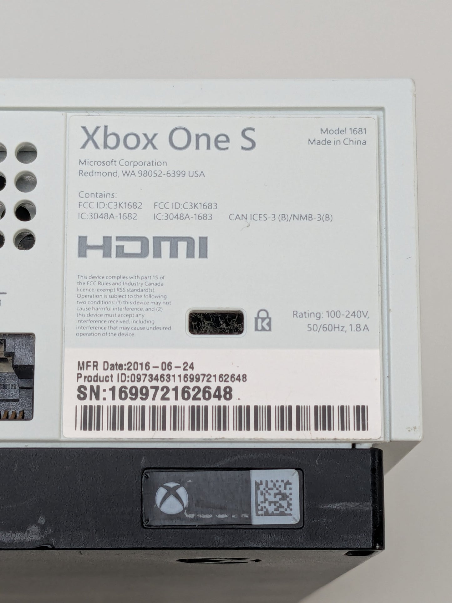 Microsoft Xbox One S 1TB Console Gaming System White 1681