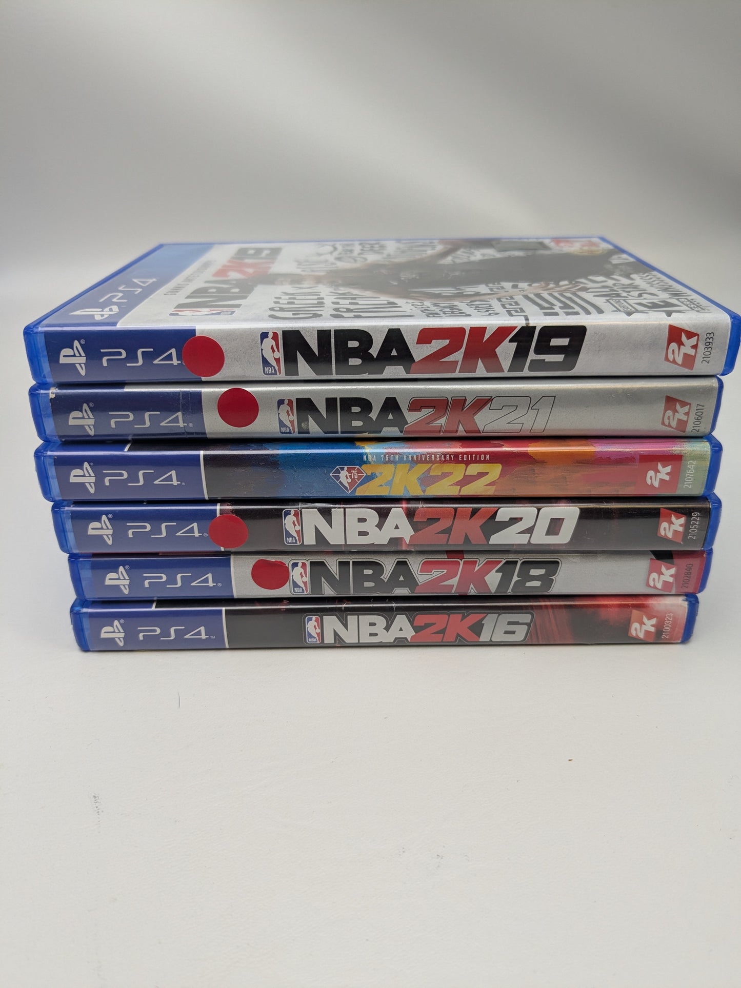 Lot of 6 PS4 Games NBA 2K16 2K18 2K19 2K20 2K21 2K22 Basketball Bundle