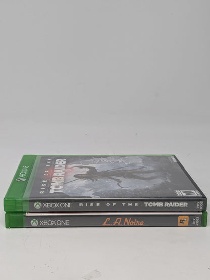 Lot of 2 Microsoft Xbox One Games L.A. Noire Rise of the Tomb Raider