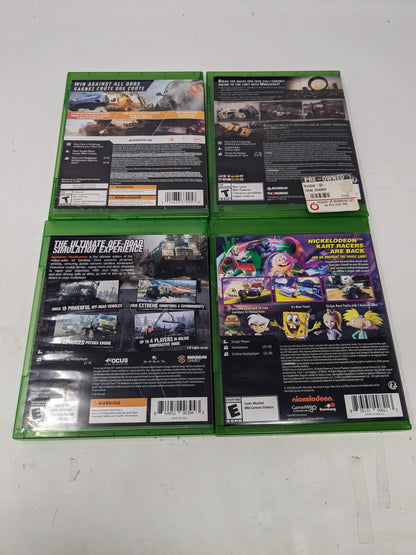 Lot of 4 Microsoft Xbox One Games MudRunner Need for Speed Payback Wreckfest 