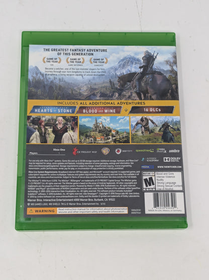 Witcher 3: Wild Hunt [Game of the Year Edition] (Microsoft Xbox One, 2016)