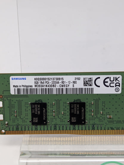 Samsung 8GB DDR4 PC4-3200AA ECC Registered RDIMM Server RAM M393A1K43DB2-CWEGY