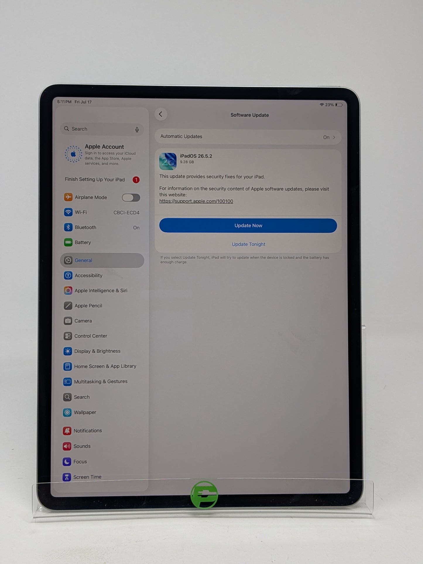 WiFi Only Apple iPad Air 13" M3 256GB Space Gray MCNN4LL/A
