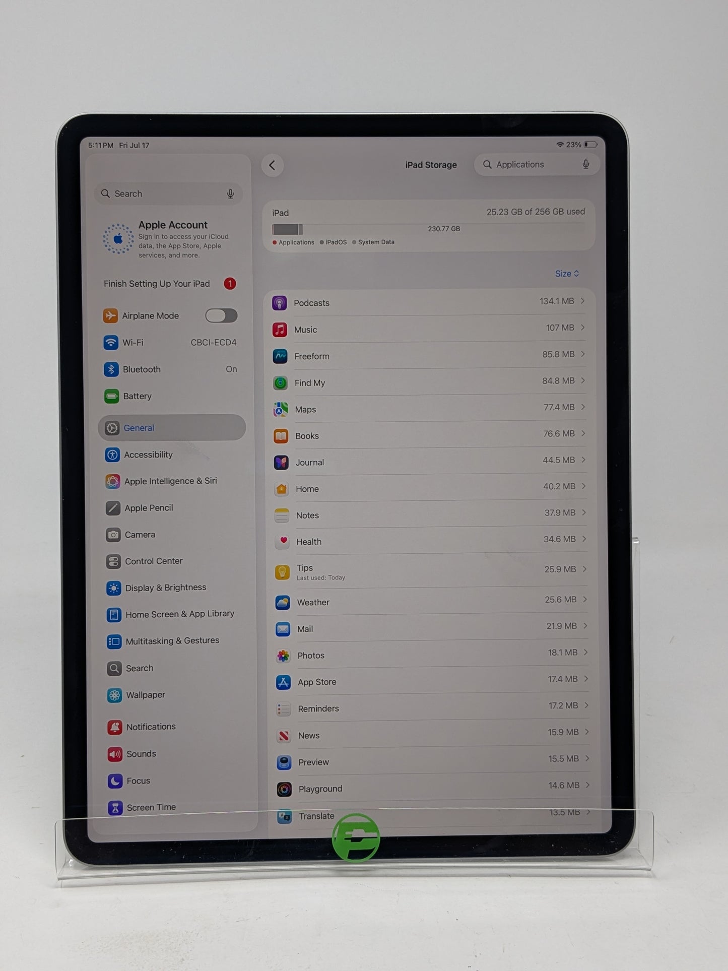 WiFi Only Apple iPad Air 13" M3 256GB Space Gray MCNN4LL/A