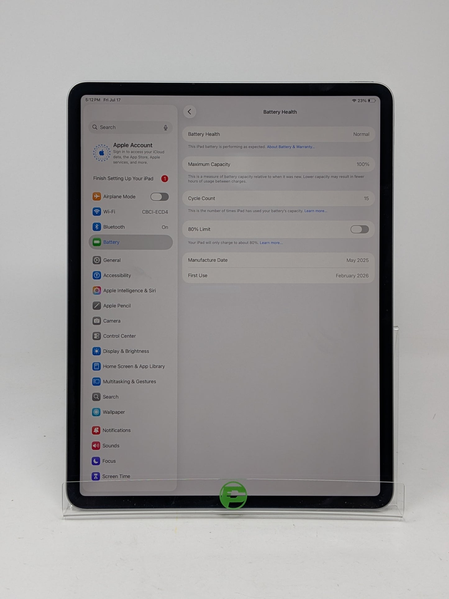 WiFi Only Apple iPad Air 13" M3 256GB Space Gray MCNN4LL/A