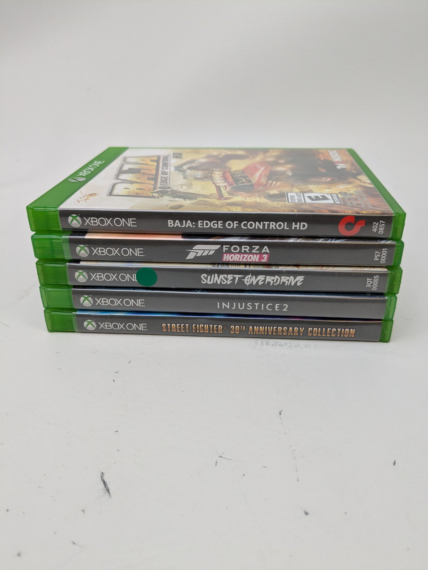 Lot of 5 Xbox One Games Forza Horizon 3 Injustice 2 Street Fighter Sunset