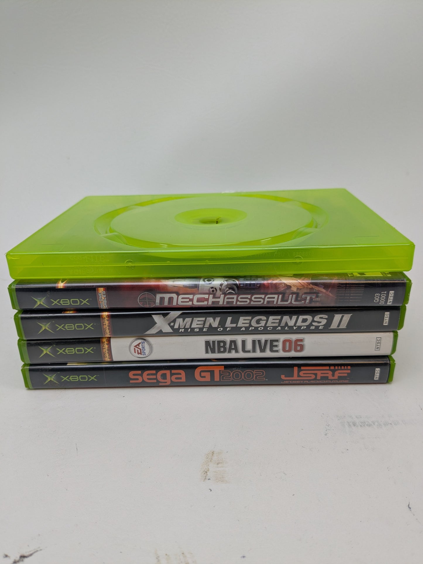 Lot of 5 Original Xbox Games Need for Speed MechAssault NBA Live 06 Sega GT X-