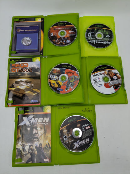 Lot of 5 Original Xbox Games Need for Speed MechAssault NBA Live 06 Sega GT X-