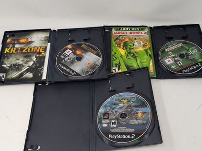 Lot of 3 PS2 Games Killzone SOCOM II US Navy SEALs Army Men Sarge's Heroes 2