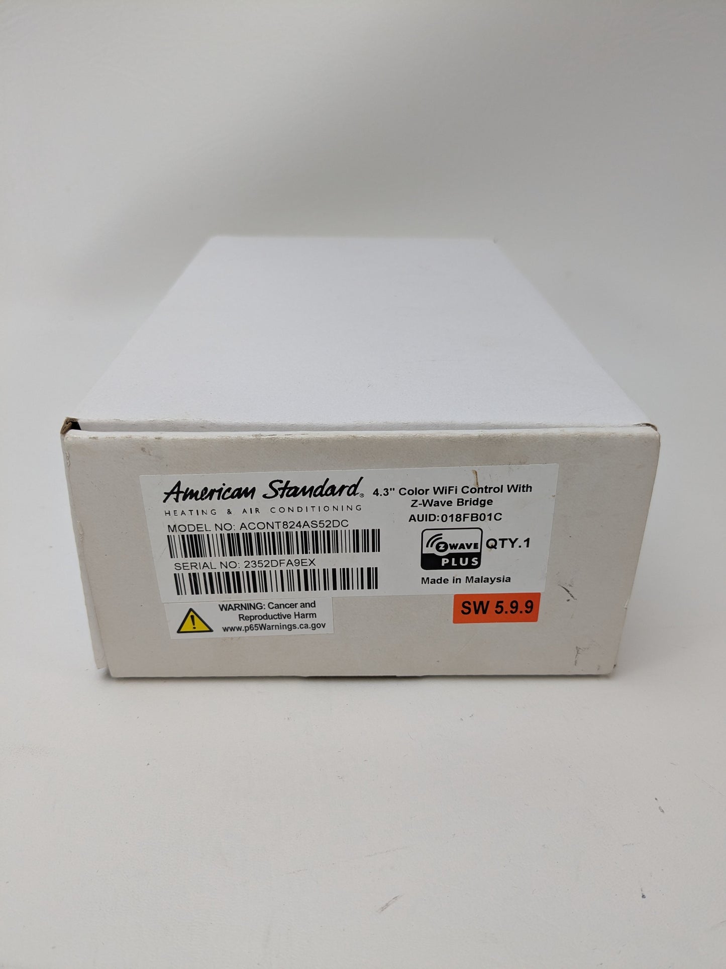 American Standard Gold 824 Thermostat Control Touchscreen ACONT824AS52D