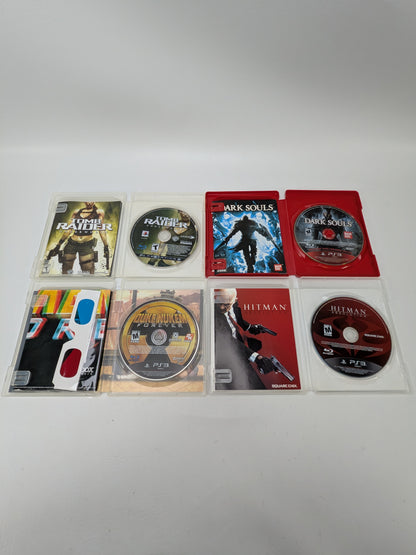 Lot of 4 Games Sony PlayStation 3 PS3 Tomb Raider Underworld,Dark Souls,Hitman Absolution,Duke Nukem Forever