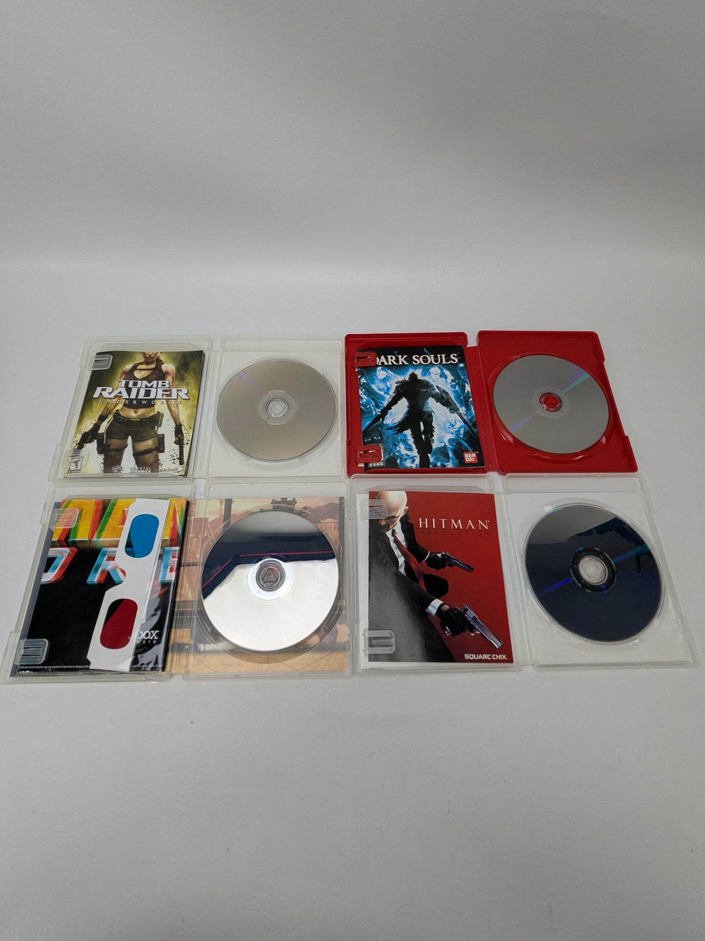 Lot of 4 Games Sony PlayStation 3 PS3 Tomb Raider Underworld,Dark Souls,Hitman Absolution,Duke Nukem Forever