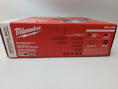New Milwaukee VIPRB-3601-21P 18V Cordless 5 in Drill Driver 2 Ah 3601-21P