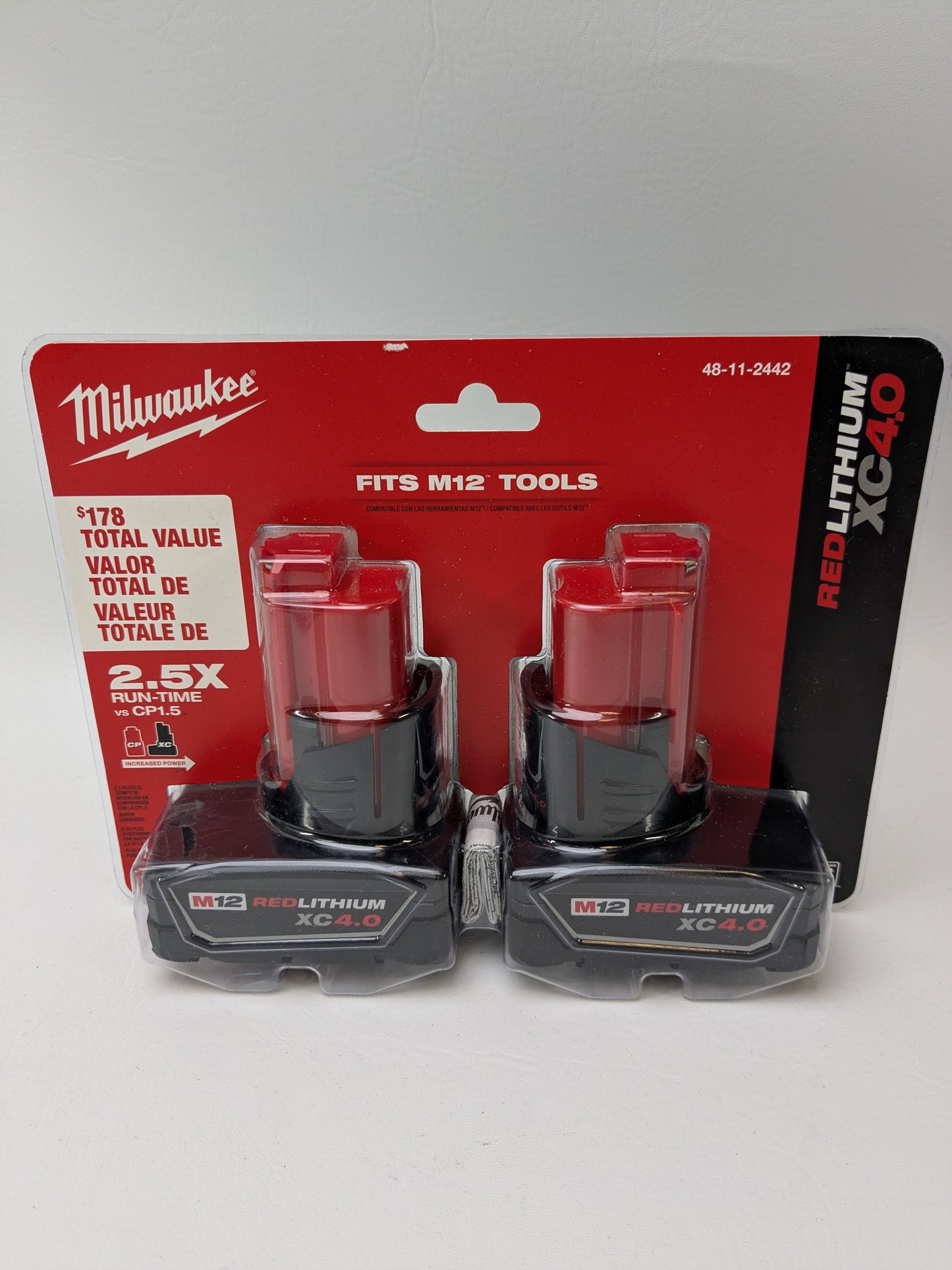 New M12 12-Volt Lithium-Ion XC Extended Capacity 4.0 Ah Battery 2 Pack