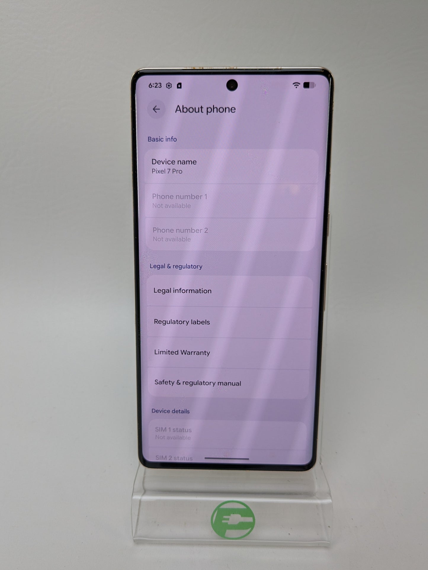 Verizon Google Pixel 7 Pro 256GB Hazel GA03458-US