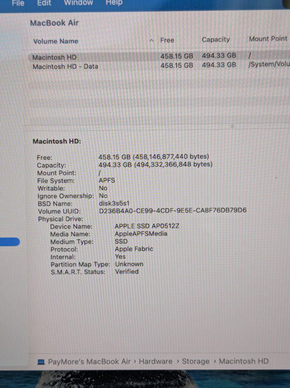 2026 Apple MacBook Air 13" M5 8C GPU 4.6GHz 16GB RAM 512GB SSD MDHE4LL/A