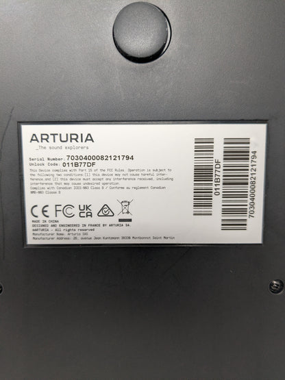 Arturia MiniLab 3 25-Key Synth MIDI Keyboard Controller White, Pads, USB-C