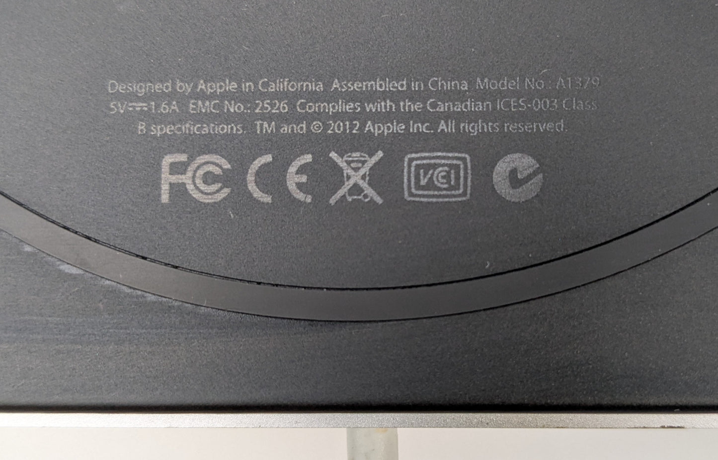 Apple A1379 External Optical Disc Drive Silver USB SuperDrive 5W