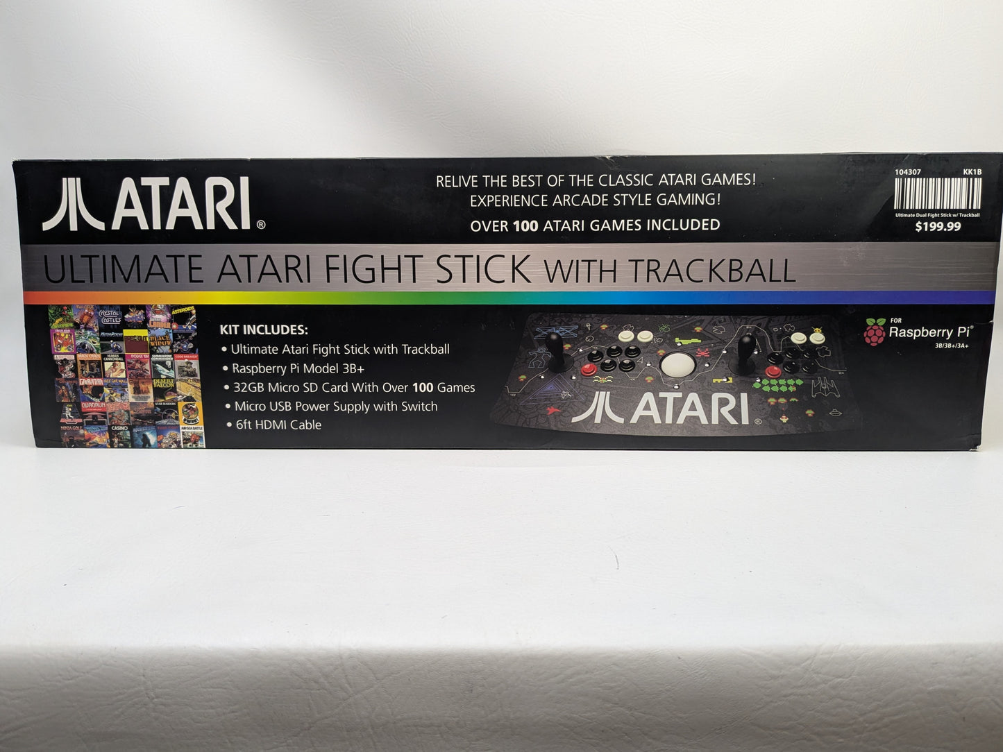 Atari Ultimate Fight Stick Trackball Arcade Controller 100+ Games Wired