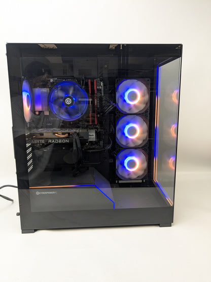 CyberPower Custom PC Ryzen 5 5500 3.60GHz 16GB RAM 1TB SSD AMD Radeon RX 6500 XT