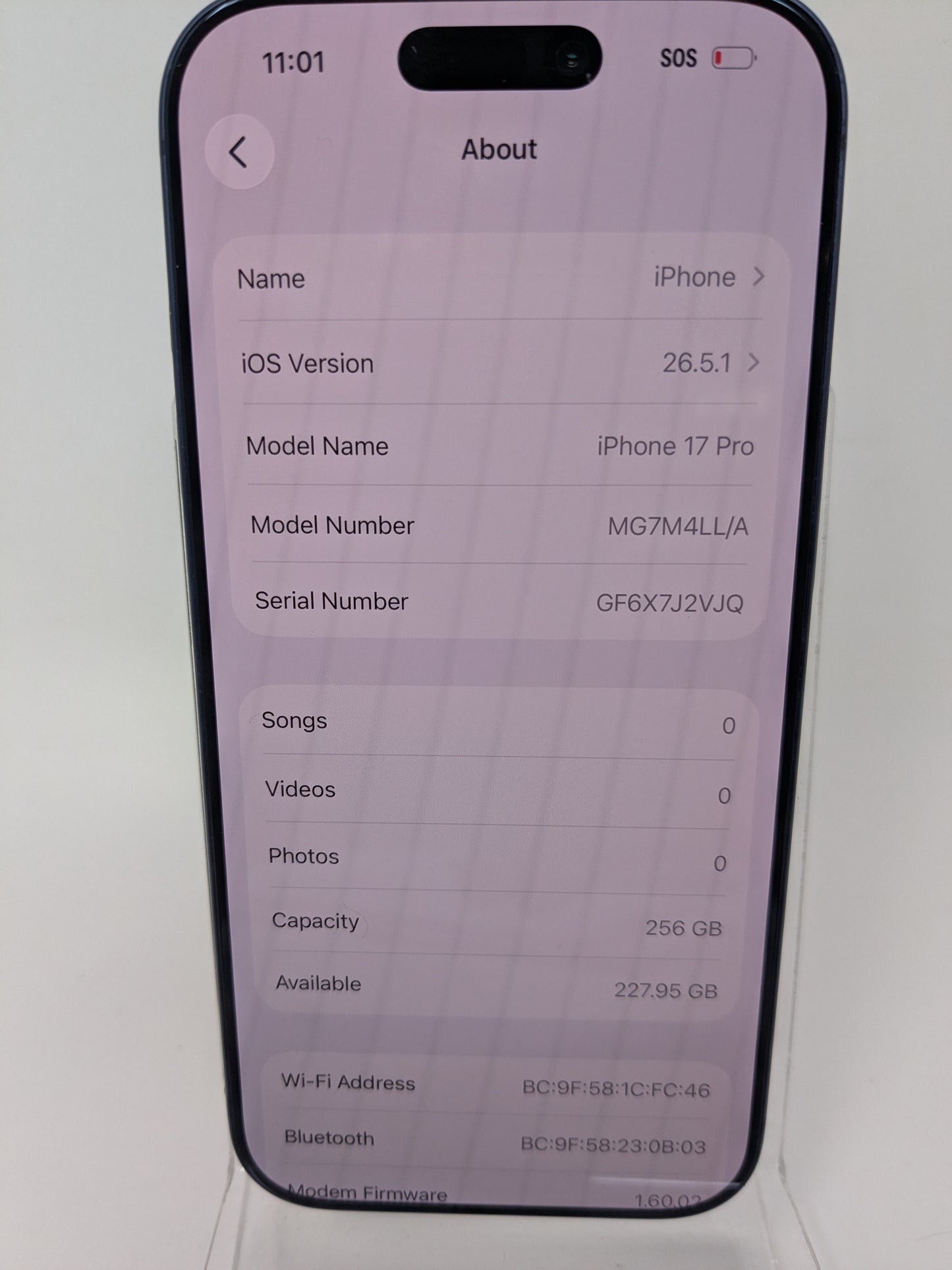 Factory Unlocked Apple iPhone 17 Pro 256GB Deep Blue MG7M4LL/A