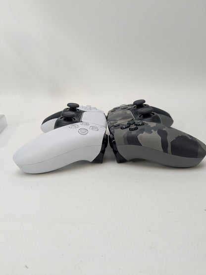 Lot of 2 Sony PS5 DualSense Wireless Controllers Gray /Camouflage CFI-ZCT2W
