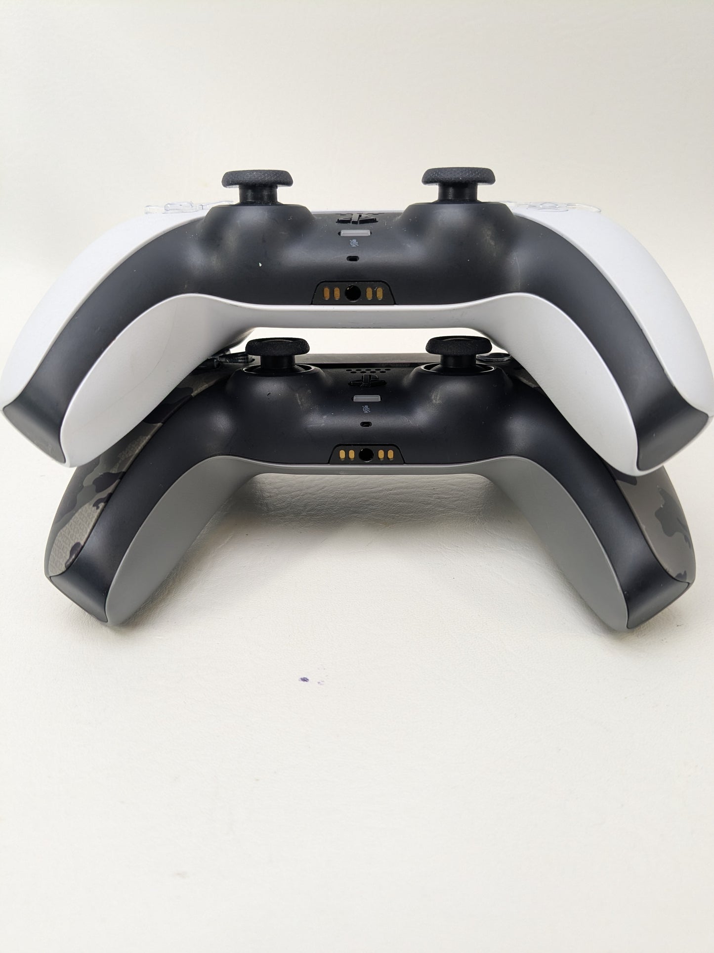 Lot of 2 Sony PS5 DualSense Wireless Controllers Gray /Camouflage CFI-ZCT2W