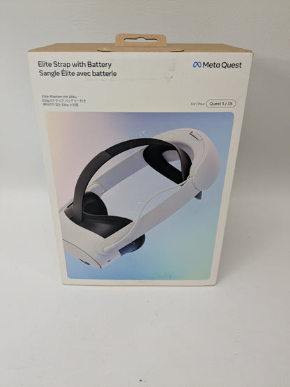 New Meta Elite Strap with Battery Head Straps White 
