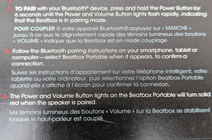 Beats Beatbox Portable Wireless Bluetooth Speaker Black/Red