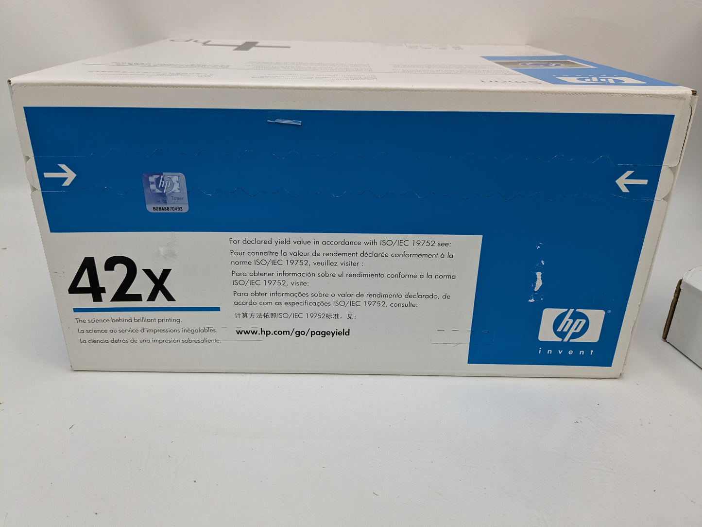 New HP LaserJet 42X Black High Yield Toner Cartridge Q5942X