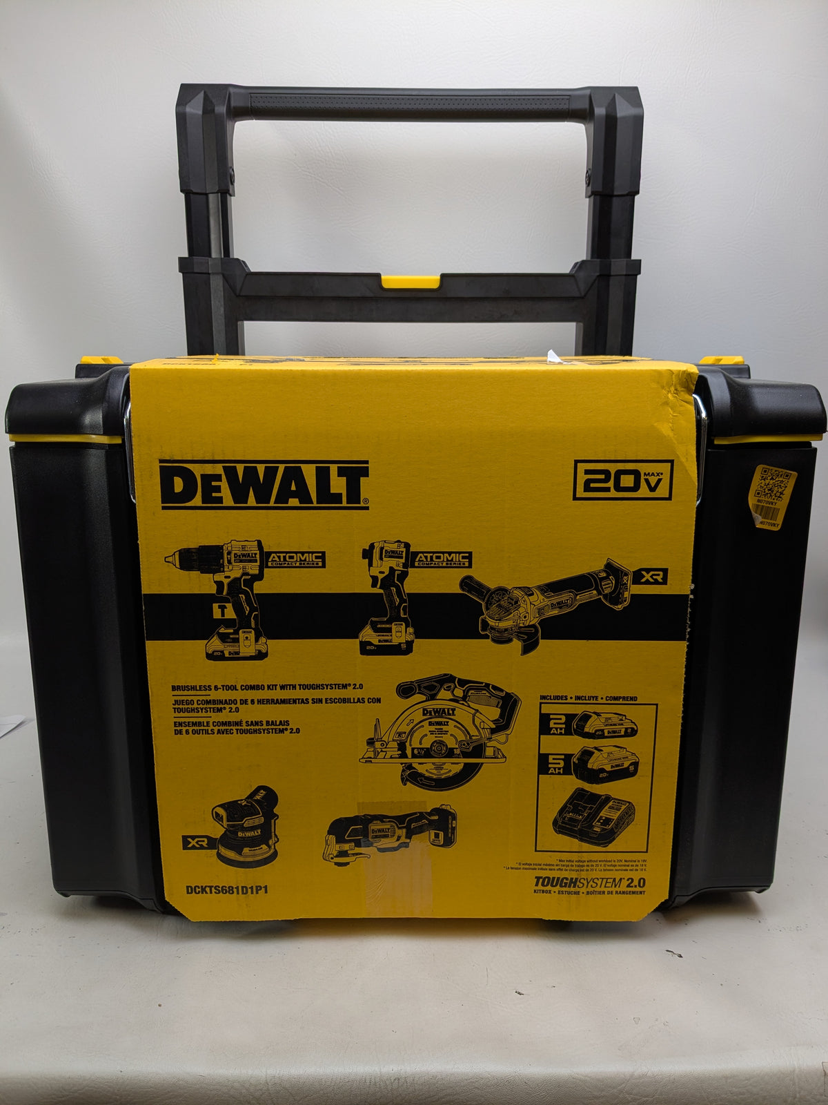 New DeWalt 20V MaxToughSystem 6 Tool Combo Kit DCKTS681D1P1