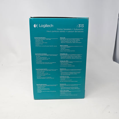 New Logitech Z313 Speaker System with Subwoofer - Black 980000382
