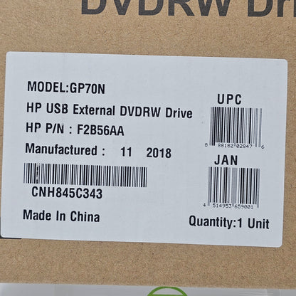New hp gp70n  External Drive  F2B56AA
